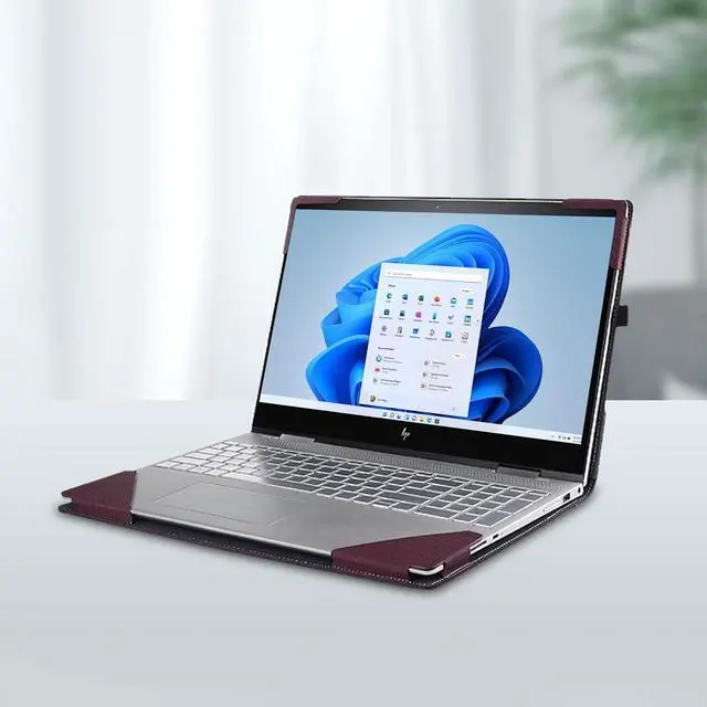 Alt view image 3 of 7 - BONAEVER Laptop Sleeve for HP Spectre X360 16-f 16t-f Envy 16-h/Laptops HP 15z-ef2000 Touch optional/15 The 200 Touch /15-dy5097nr/15-dy2096nr / 15-bp 15-ds 15-dr Computer Bag Wine Red