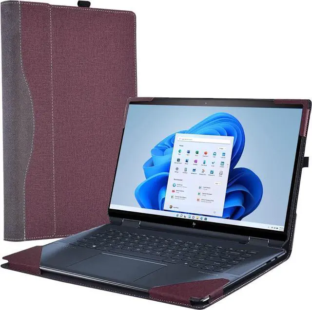Main image of BONAEVER Laptop Sleeve for HP Spectre X360 16-f 16t-f Envy 16-h/Laptops HP 15z-ef2000 Touch optional/15 The 200 Touch /15-dy5097nr/15-dy2096nr / 15-bp 15-ds 15-dr Computer Bag Wine Red