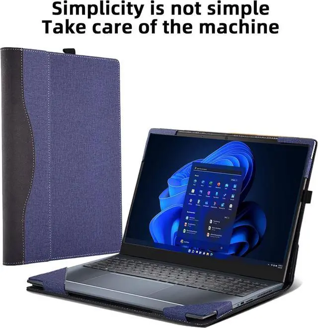 Alt view image 5 of 7 - BONAEVERLaptop Case Compatible for dell inspiron 16 5620 5625 7610 7620 7630 7635 vostro 16 5630 & IdeaPad Slim Flex 5 Pro Cover Protector Skin Sleeve Pouch Blue