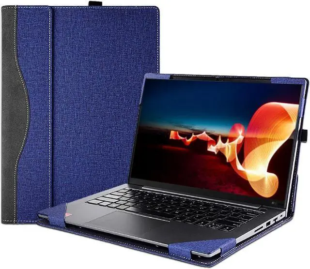 Alt view image 7 of 7 - BONAEVER Laptop Sleeve Compatible with Dell Latitude 14 5400 5420 5430 5440 7400 7430 2 in 1 Vostro 5410 Inspiron 14 5410 5415 5418 Proptective Skin Case Detachable with Pen Holder Blue