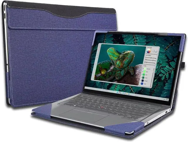 Main image of BONAEVER Laptop Cover for Lenovo Yoga 7 9 14IAP7 14IAL7 14IRP8 ThinkPad P14s T14S Gen 3 Ins 7420 7425 7430 5420 5425 VivoBook Pro 14X OLED N7400 M7400 Protector Case 14c Sleeve Blue