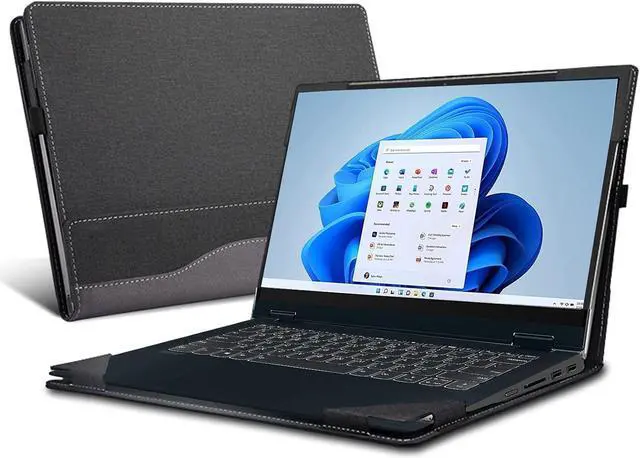 Main image of BONAEVER Laptop Case for Lenovo IdeaPad Flex 5 VivoBook F413 /X413/ K413/ M413/ D413/ F415/ X415 /S415 Latitude 5410/5400/5401 Pavilion 14-ec 14-dv ThinkBook14 Gen 2/3 14 inch Case (14inch, Grey)