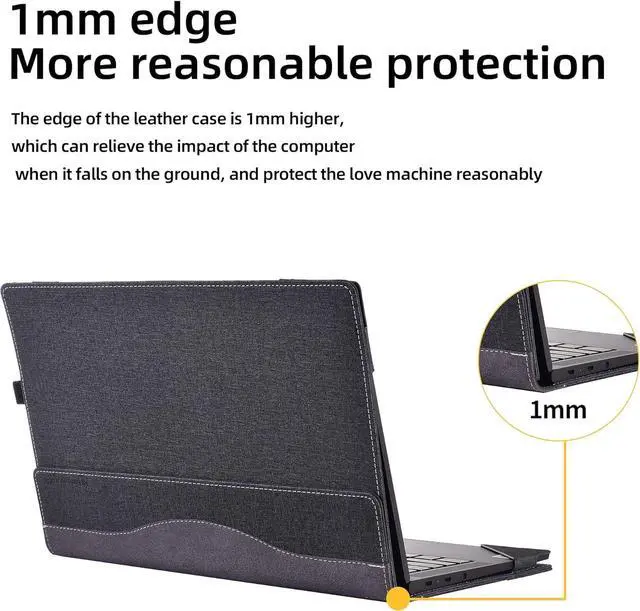 Alt view image 6 of 7 - BONAEVER Laptop Case for Lenovo IdeaPad Flex 5 VivoBook F413 /X413/ K413/ M413/ D413/ F415/ X415 /S415 Latitude 5410/5400/5401 Pavilion 14-ec 14-dv ThinkBook14 Gen 2/3 14 inch Case (14inch, Grey)