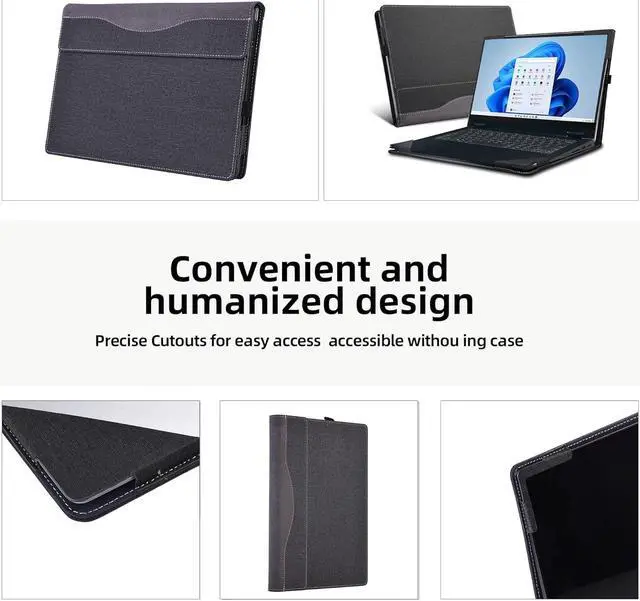 Alt view image 4 of 7 - BONAEVER Laptop Case for Lenovo IdeaPad Flex 5 VivoBook F413 /X413/ K413/ M413/ D413/ F415/ X415 /S415 Latitude 5410/5400/5401 Pavilion 14-ec 14-dv ThinkBook14 Gen 2/3 14 inch Case (14inch, Grey)