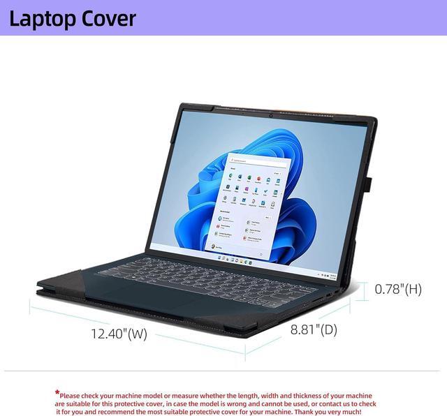 Alt view image 3 of 7 - BONAEVER Laptop Case for Lenovo Flex 7 14IAU7 14IRU8 | Slim 7 14IAP7 14IRP8 |IdeaPad Flex 5 14IAU7|IdeaPad Flex 5i 14 2-in-1 Laptop Detachable Laptop Protective Cover Shell