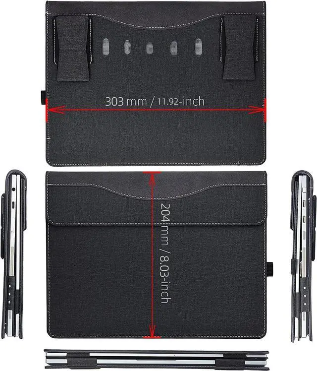 Alt view image 7 of 7 - BONAEVER Laptop Cover for Samsung Galaxy Book 2 360 |Book 2 Pro 360|Book 2 pro 360 | Book 3 360|Chromebook 13 XE930QCA/Book Flex 13.3 NP930QCG PU Detachable Case