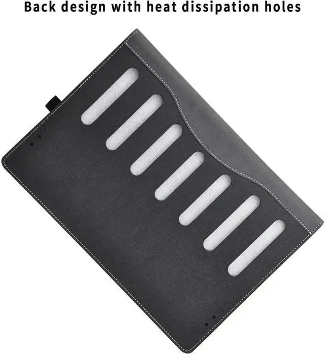 Alt view image 5 of 7 - BONAEVER Laptop Cover for ASUS ZenBook 13 OLED 13.3" All-Inclusive Drop-Proof Laptop Bag PU Leather Inner Pocket Case