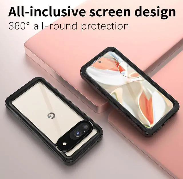 Alt view image 6 of 7 - BONAEVER for Google Pixel 9 Case Waterproof IP68 Certified Dustproof Shockproof Built-in Screen Protector Full Body Case for Google Pixel 9 6.3" 2024
