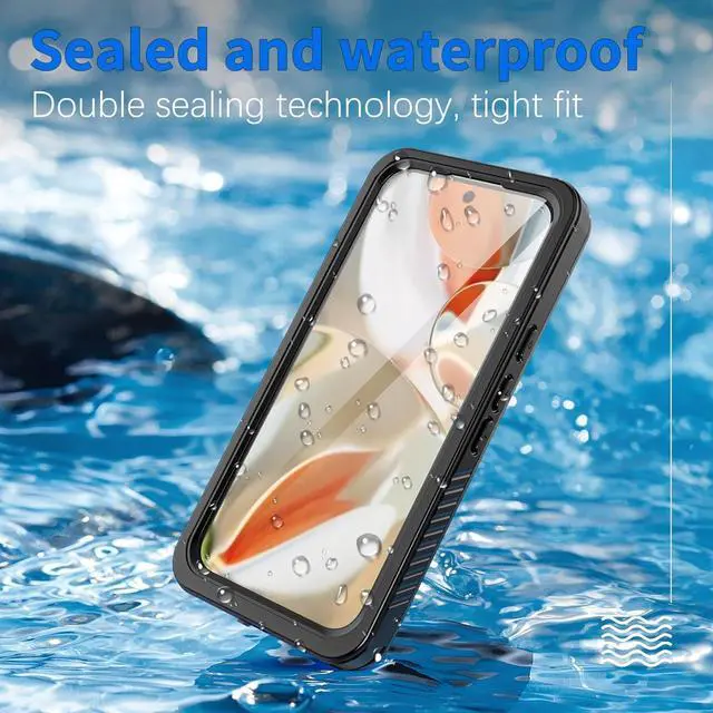 Alt view image 3 of 7 - BONAEVER for Google Pixel 9 Case Waterproof IP68 Certified Dustproof Shockproof Built-in Screen Protector Full Body Case for Google Pixel 9 6.3" 2024