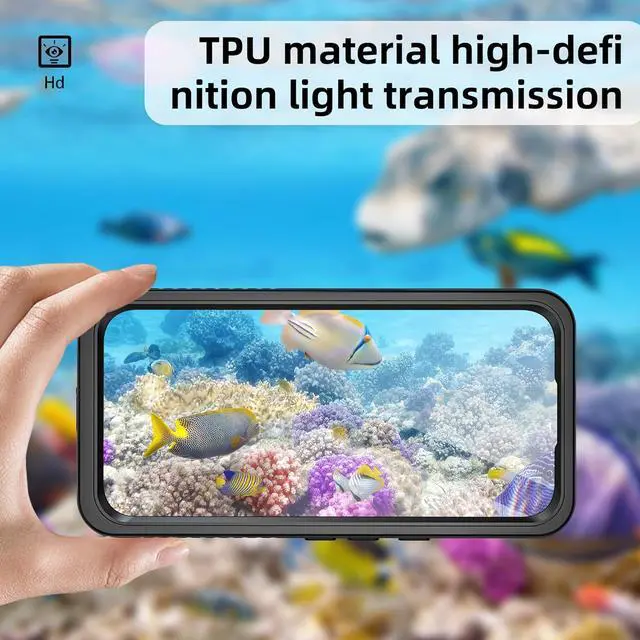 Alt view image 5 of 7 - BONAEVER for Google Pixel 9 Case Waterproof IP68 Certified Dustproof Shockproof Built-in Screen Protector Full Body Case for Google Pixel 9 6.3" 2024