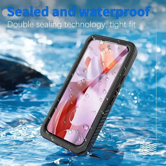 Alt view image 3 of 7 - BONAEVER for Google Pixel 9 Pro Case Waterproof IP68 Certified Dustproof Shockproof Built-in Screen Protector Full Body Case for Google Pixel 9 Pro 6.3" 2024