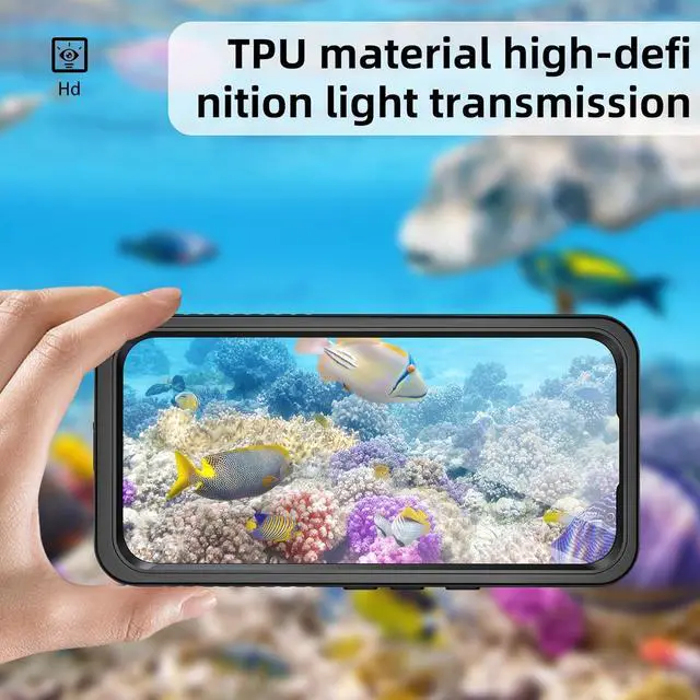 Alt view image 2 of 7 - BONAEVER for Google Pixel 9 Pro Case Waterproof IP68 Certified Dustproof Shockproof Built-in Screen Protector Full Body Case for Google Pixel 9 Pro 6.3" 2024