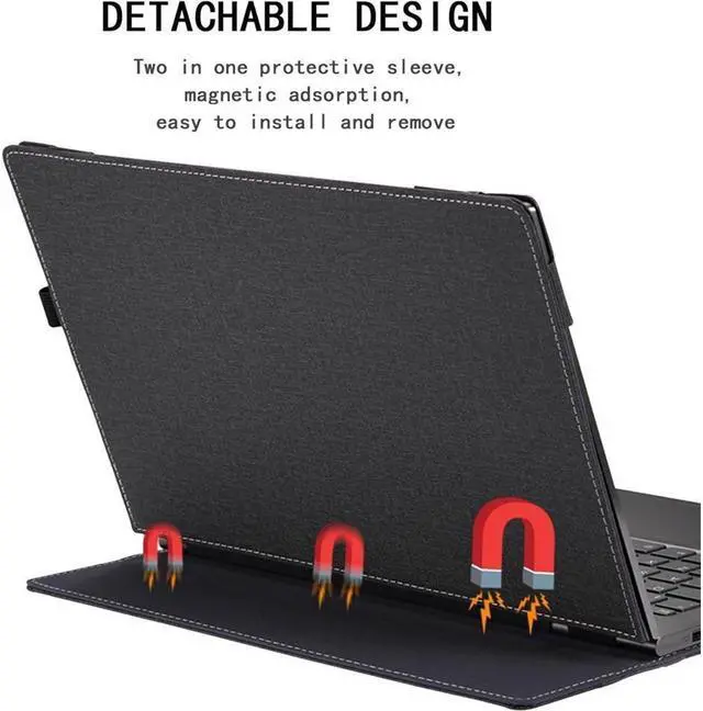 Alt view image 4 of 7 - BONAEVER 14-dq Case for HP Pavilion x360 14-dw 14-dk 14-ds 14-dr 14-FR 14-cd 14m-dh Pro c645 Protective Laptop Cover Inspiron 13-7375 7368 5370 5406 5400 7460 7472 Thinkbook 14s Sleeve