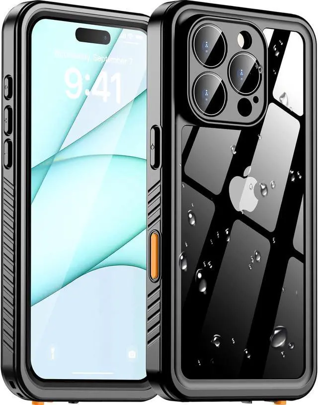 Main image of iPhone 16 Pro Case Waterproof, [Built-in Screen Protector][IP68 Underwater][12FT Military Grade Shockproof][Dustproof][Real 360° Full Body] Protective Phone Case for iPhone 16 Pro 6.3"