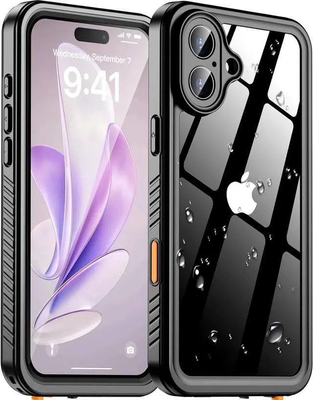 Main image of BONAEVER for iPhone 16 Case Waterproof, [Built-in Screen Protector & Lens Protector][IP68 Underwater][ Military Grade Shockproof][Dustproof][360° Full Body] Protective Phone Case for iPhone 16 6.1"