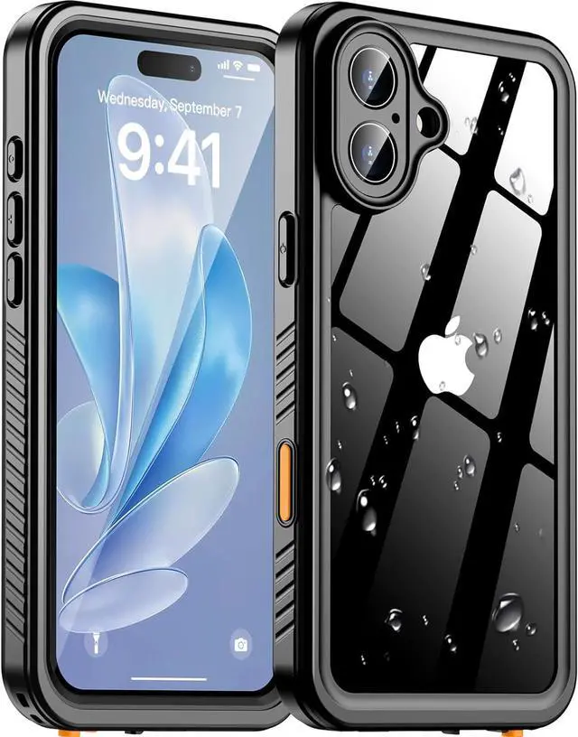 Main image of BONAEVER for iPhone 16 Plus Case Waterproof, [Built-in Screen Protector][IP68 Underwater][12FT Military Grade Shockproof][Dustproof][Real 360° Full Body] Protective Phone Case for iPhone 16 Plus 6.7"