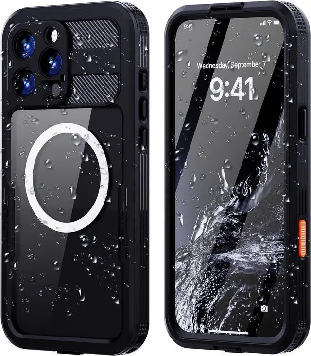 Main image of BONAEVER for iPhone 16 Pro Max Waterproof Case Compatible with MagSafe, Magnetic Waterproof Full Body IP68 Underwater Case Built-in Screen Protector Dropproof Dustproof Shockproof Cover