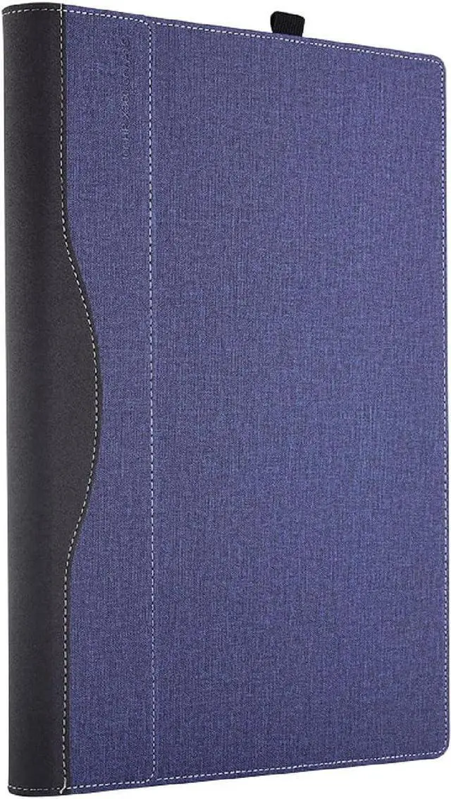 Alt view image 6 of 7 - BONAEVER Cover Case for HP Envy x360 2-in-1 Laptop 14-FA 14z-FA & 14-fc 14t-fc &for HP Spectre x360 14-EU 14t-EU,PU Leather Protective Sleeve with Foldable Cooling Bracket Blue