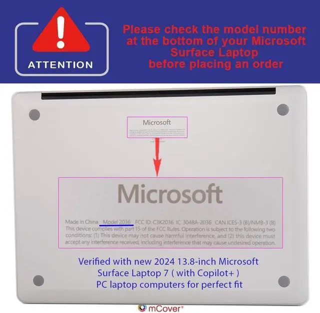 Alt view image 2 of 7 - BONAEVER Laptop Case for 13.8 inch Microsoft Surface Laptop 7 2024  Windows PC with ARM CPU and AI-Powered Copilot+, PU Leather Folio Stand Laptop Protective Cover