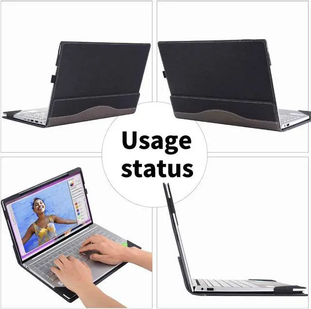 Alt view image 5 of 7 - BONAEVER Case for 14 inch Lenovo Yoga 7 7i 9i C740 S740 C940 IdeaPad 5 Dell Inspiron 14 5410 5402 5409 7400 Cover Protective Skin Sleeve Detachable