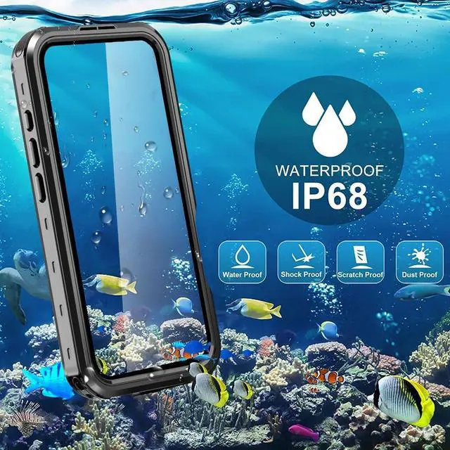 Alt view image 3 of 7 - BONAEVER Waterproof Case for iPhone 16 6.1 inch with MagSafe Snowproof,Dustproof and Shockproof, IP68 Certified Full Body Protection Fully Sealed Underwater Cover for iPhone 16 6.1"