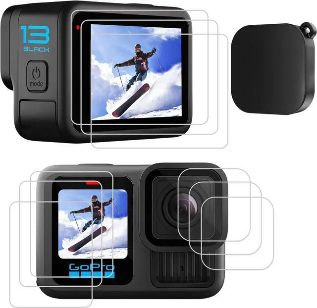 Main image of BONAEVER 10 PCS Hero 13 Screen Protector Fit for GoPro Hero 13 Black, 9H Ultra Clear Tempered Glass Screen Only for Go Pro Hero 13 Accessories, Screen Protector & Silicone Lens Protective Cover