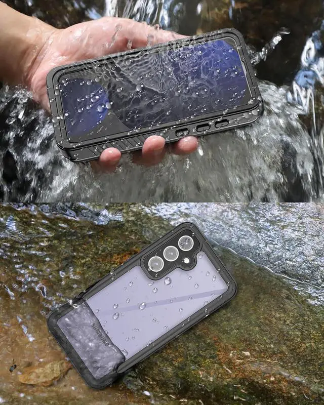Alt view image 6 of 7 - BONAEVER for Samsung Galaxy S24 FE Case Waterproof, IP68 Underwater Full Heavy Duty Protection, Built-in Screen&Camera Protector, Military Shockproof Dropproof Rugged Phone Case for S24 FE 6.7"