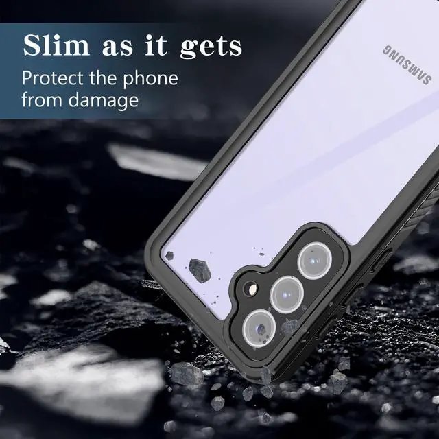 Alt view image 3 of 7 - BONAEVER for Samsung Galaxy S24 FE 6.7 inch Case Waterproof, [Shockproof] [Built-in Screen Protector & Glass Camera Protector][IP68 Underwater][Dustproof][Dropproof] Full Body Phone Case