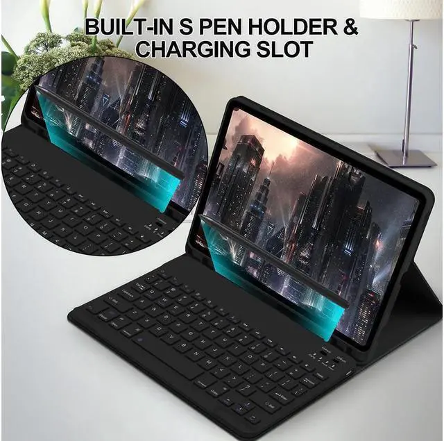 Alt view image 5 of 7 - BONAEVER Keyboard Case with Mouse for Xiaomi Pad 6S Pro 12.4 inch 2024 - Protective Stand Cover with Bluetooth Detachable Magnetic Keyboard / Wireless Mouse / Pencil Holder