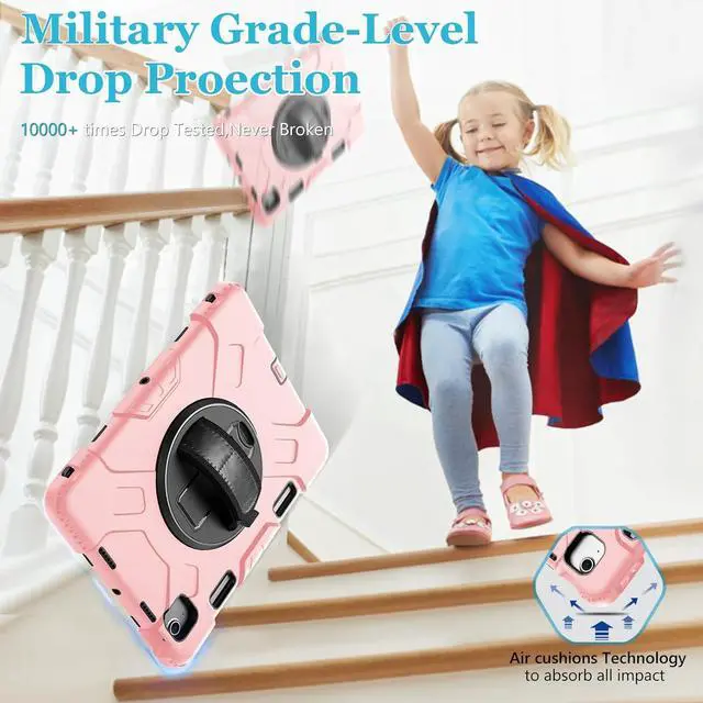 Alt view image 2 of 7 - BONAEVER Case for iPad Air 11 Inch M3 M2 2025 2024, iPad Air 5th / Air 4th Generation Case 2022 2020, iPad Pro 11 2022 - 2018 with Screen Protector/Pen Holder/Rotating Stand/Hand Strap/Shoulder Strap