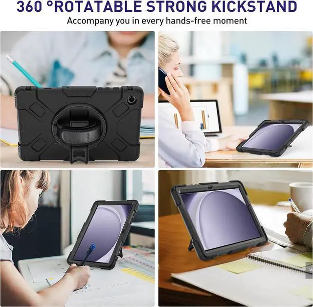Alt view image 4 of 7 - BONAEVER Case for Samsung Galaxy Tab A9+ / A9 Plus 11 inch 2023 Shockproof Cover with Screen Protector/Hand Strap/Shoulder Strap/Pen Holder for Galaxy A9 Plus 11" Tablet 2023 SM-X210/X216/X218