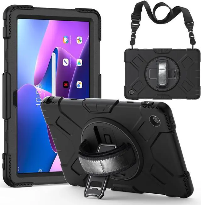 Main image of BONAEVER Case for Lenovo Tab M10 Plus Case 3rd Gen 10.6 Inch 2022 TB-125FU TB-128FU TB-128XU Protectiove Cover with Stand Hand Strap Shoulder Strap for Lenovo M10 Plus 3rd Gen 10.6"
