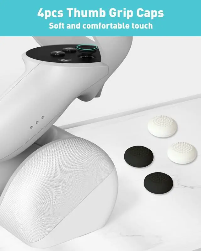 Alt view image 5 of 6 - BONAEVER 11 in 1 Joystick Replacement Kit for Oculus Quest 2 Controller, OLCLSS Accessories for Oculus Quest 2 Controller and Meta Quest 2 Controller