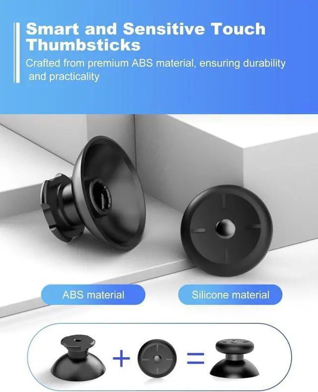 Alt view image 5 of 7 - BONAEVER 13 in 1 Joystick Replacement Kit for Oculus Quest 2 Controller, Accessories for Oculus Quest 2 Controller and Meta Quest 2 Controller