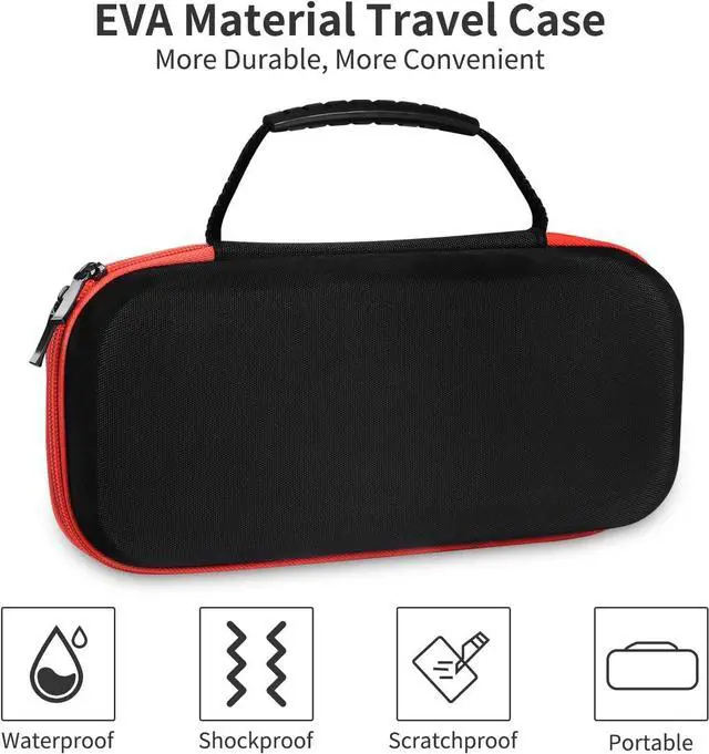 Alt view image 4 of 7 - BONAEVER Carry Case for Nintendo Switch OLED Model 2021, Accessories Kit with Clear Cover, Screen Protector, Thumb Grip Caps & More, Suitable for Travel and Home Storage