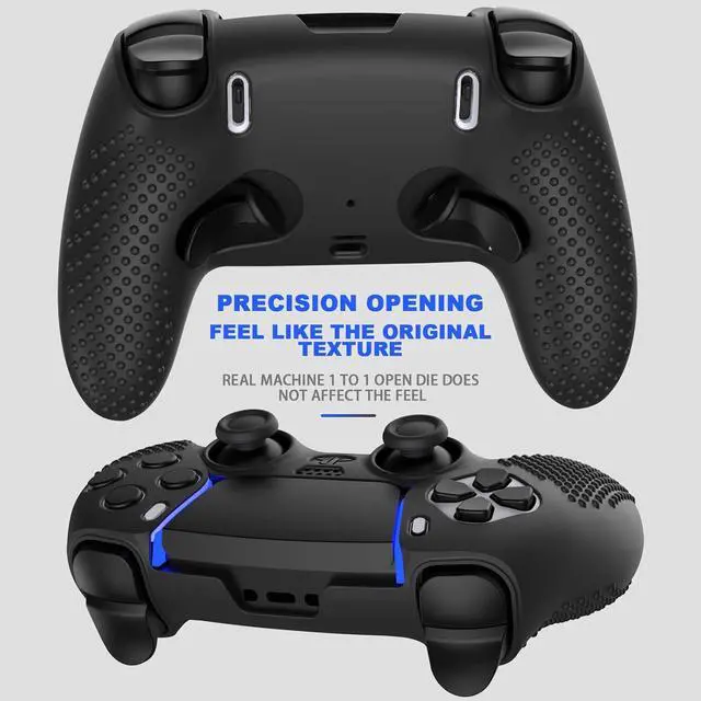 Alt view image 2 of 7 - BONAEVER PS5 Edge Controller Cover, Protective Case for PlayStation 5 Edge Controller, PS5 Controller Skin for PlayStation 5 Wireless Edge Controller with 4PCS Thumb Grip Caps+L2 R2 Trigger Extender