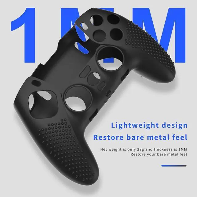 Alt view image 5 of 7 - BONAEVER PS5 Edge Controller Cover, Protective Case for PlayStation 5 Edge Controller, PS5 Controller Skin for PlayStation 5 Wireless Edge Controller with 4PCS Thumb Grip Caps+L2 R2 Trigger Extender