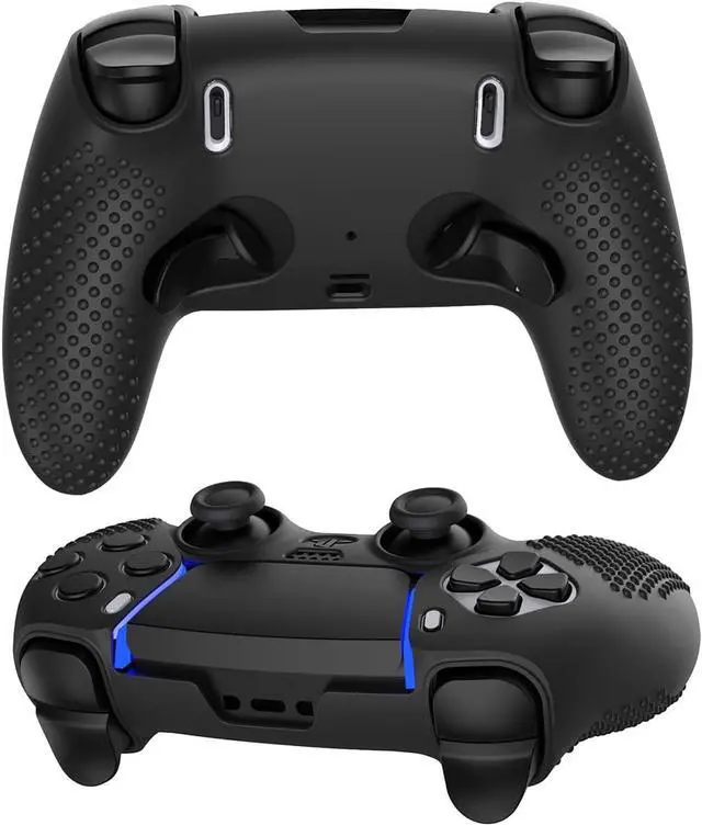 Alt view image 4 of 7 - BONAEVER PS5 Edge Controller Cover, Protective Case for PlayStation 5 Edge Controller, PS5 Controller Skin for PlayStation 5 Wireless Edge Controller with 4PCS Thumb Grip Caps+L2 R2 Trigger Extender