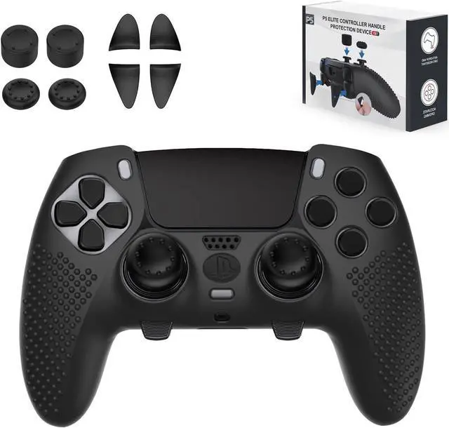 Main image of BONAEVER PS5 Edge Controller Cover, Protective Case for PlayStation 5 Edge Controller, PS5 Controller Skin for PlayStation 5 Wireless Edge Controller with 4PCS Thumb Grip Caps+L2 R2 Trigger Extender