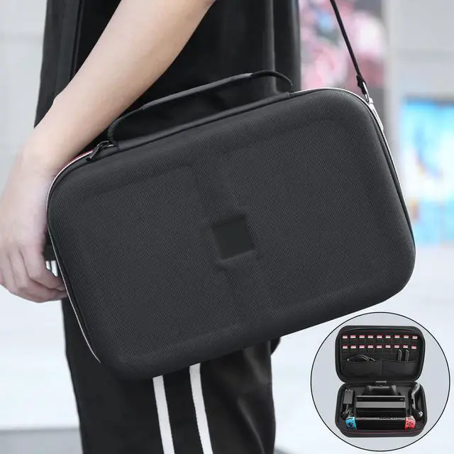 Alt view image 7 of 7 - BONAEVER Switch Accessories Bundle 12 in 1 Compatible with Nintendo Switch, Gift Kit with Carrying Case, Protective Case Cover, Screen Protector, PlayStand, Joycon Grip & More