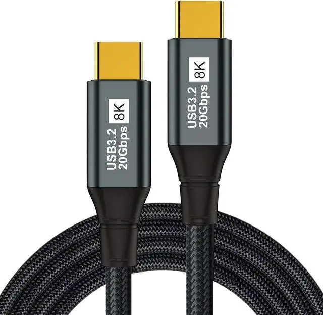Main image of USB C to USB C Monitor Cable 3.3FT-8K@60Hz USB C Display Cable-100W PD Fast Charging-USB 3.1 Gen 2 20Gbps Type-C Data Transfer, USBC to USBC Video Cable for iPhone 15 / 16 Plus Pro Max, MacBooks, iPad