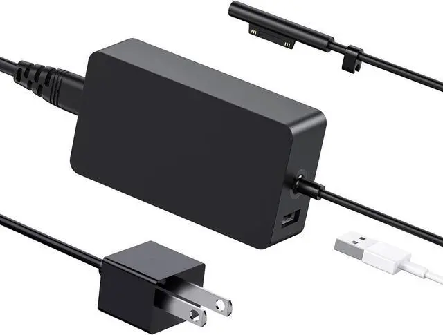 Main image of BONAEVER 127W Laptop Charger for Microsoft Surface Book 3 2 1, Surface Laptop 6 5 Go2 Studio Go 4 3 2 1, Surface Pro 11 10 9 8 7+ X 7 6 5 4 3, Surface Go 3 2 1