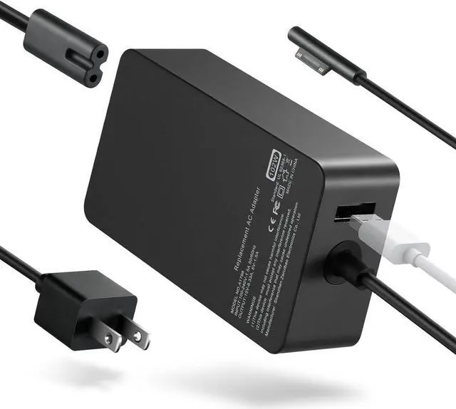 Main image of BONAEVER Surface Book 2 Charger, 102W 15V 6.33A Surface Laptop Power Supply Compatible with Microsoft Surface Book 2/3 Surface Laptop 2/3/4/5 Surface Pro 11/10/9/8/7/6/5 with USB 5V 1.5A