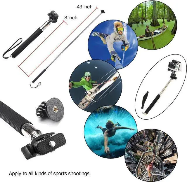 Alt view image 3 of 7 - BONAEVER Accessories Kit for Gopro Hero 12 11 10 9 Black Waterproof Housing Silicone Case with Glass Screen Protector Bundle for Go pro Gopro12 Gopro11 Gopro10 Hero12 Hero11 Hero10 Sport Camera