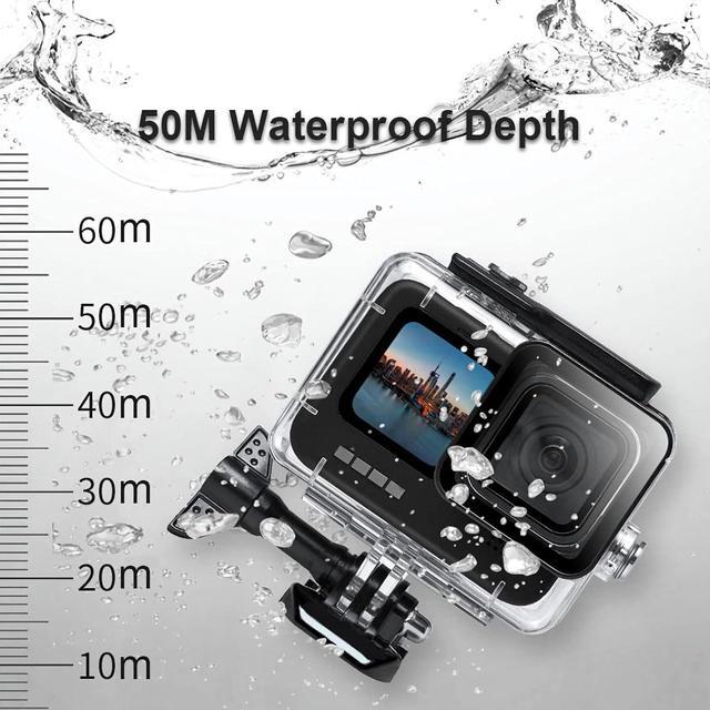 Alt view image 2 of 7 - BONAEVER Accessories Kit for Gopro Hero 12 11 10 9 Black Accessory Bundle Waterproof Housing Case Filter Silicone Protector Lens Screen Tempered Glass Head Chest Strap Mount Set for Gopro12 HERO11