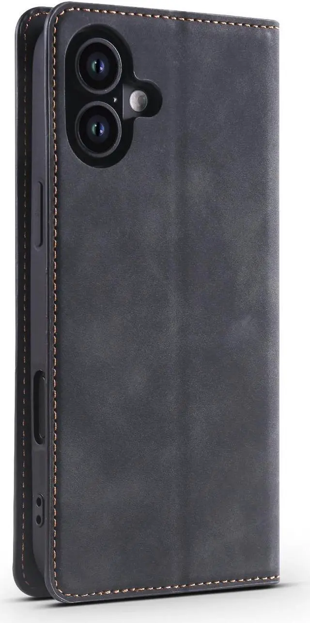 Alt view image 2 of 7 - BONAEVER Case for iPhone 16 Plus 6.7 inch Premium PU Leather Phone Cover with Card Holder Stand, Shockproof Flip Wallet Cover
