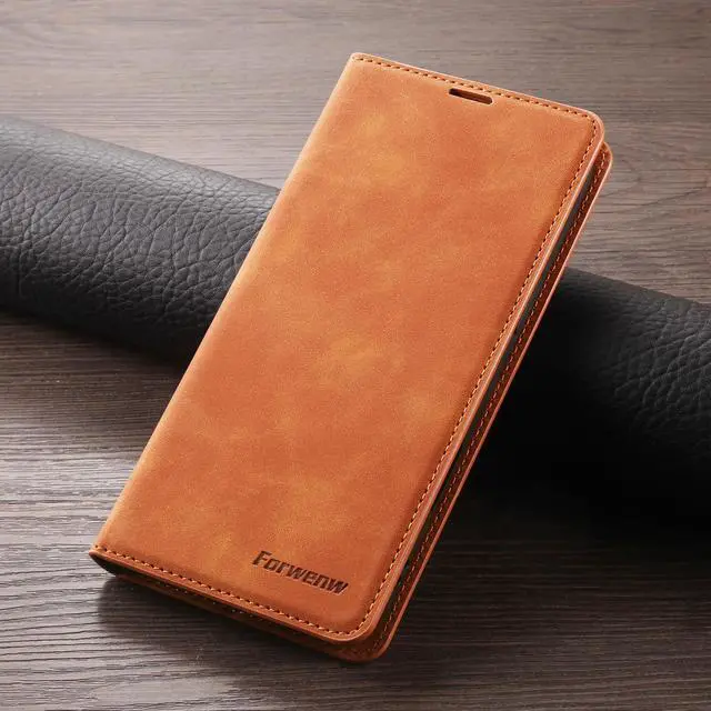 Alt view image 5 of 7 - BONAEVER Case for iPhone 16 Plus 6.7 inch Premium PU Leather Phone Cover with Card Holder Stand, Shockproof Flip Wallet Cover Brown