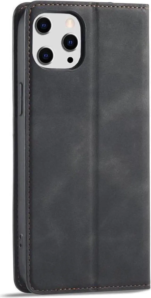 Alt view image 6 of 7 - BONAEVER Case for iPhone 16 Pro 6.3 inch Premium PU Leather Phone Cover with Card Holder Stand, Shockproof Flip Wallet Cover
