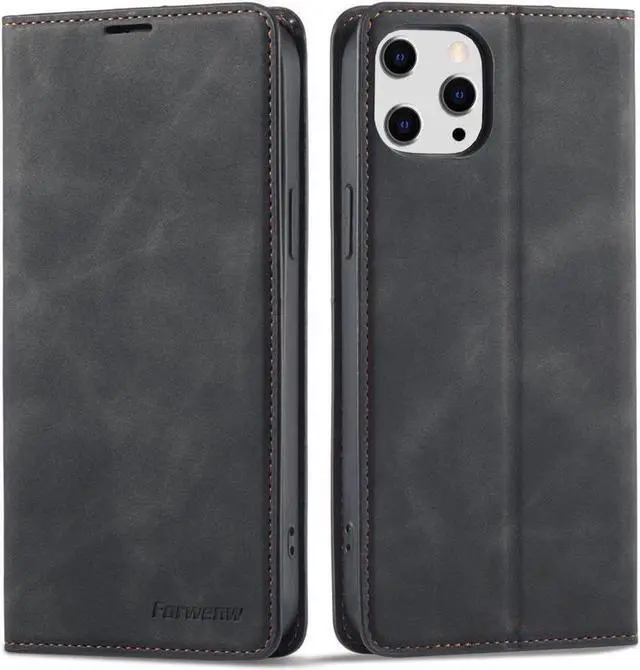 Main image of BONAEVER Case for iPhone 16 Pro Max 6.9 inch Premium PU Leather Phone Cover with Card Holder Stand, Shockproof Flip Wallet Cover
