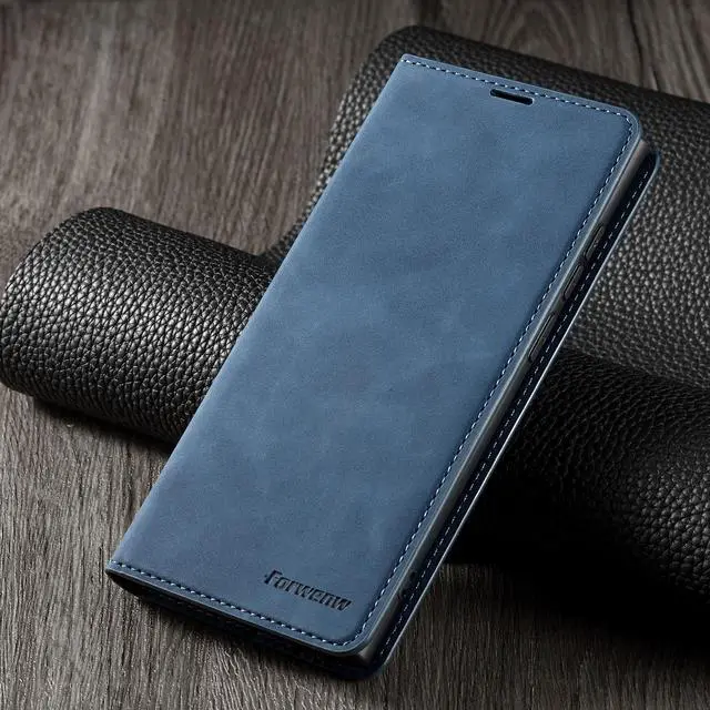 Alt view image 7 of 7 - BONAEVER Case for Samsung Galaxy S24 Ultra 6.8 inch Premium PU Leather Phone Cover with Card Holder Stand, Shockproof Flip Wallet Cover Blue